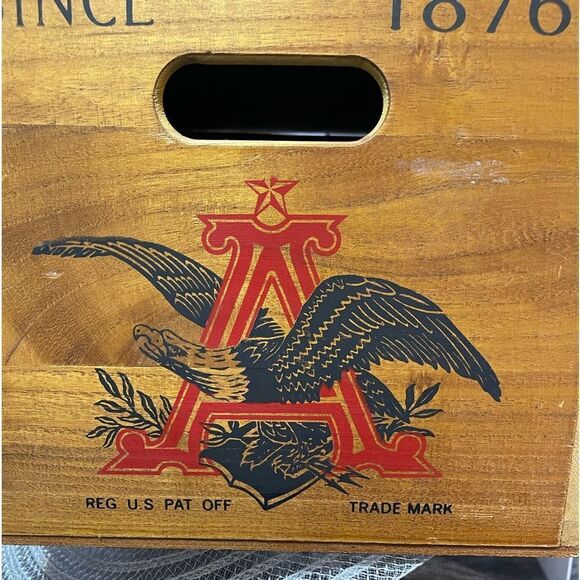 Vintage Budweiser Anheuser-Busch Wooden Beer Crate - Picture 11 of 12